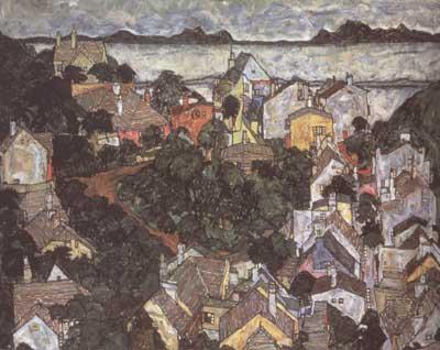 Egon Schiele Summer Landscape (mk12) oil painting picture